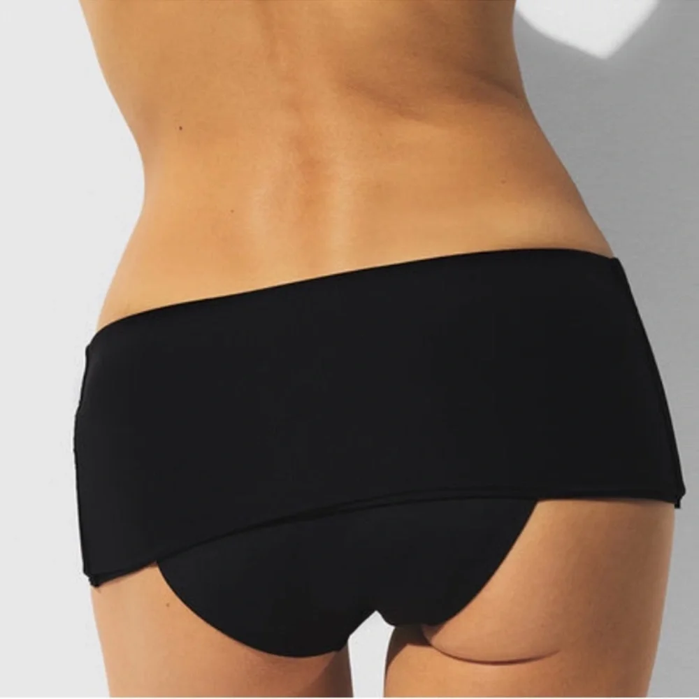 SKIMS NWT Classic Swim Convertible Bikini Bottom - Obsidian